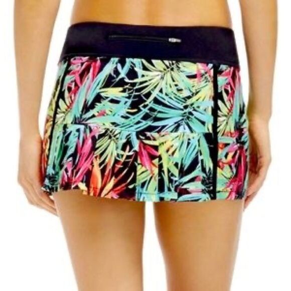 Fabletics Lorraine Floral Palm Tree Tropical Running Skort skirt Size XS - Picture 3 of 7